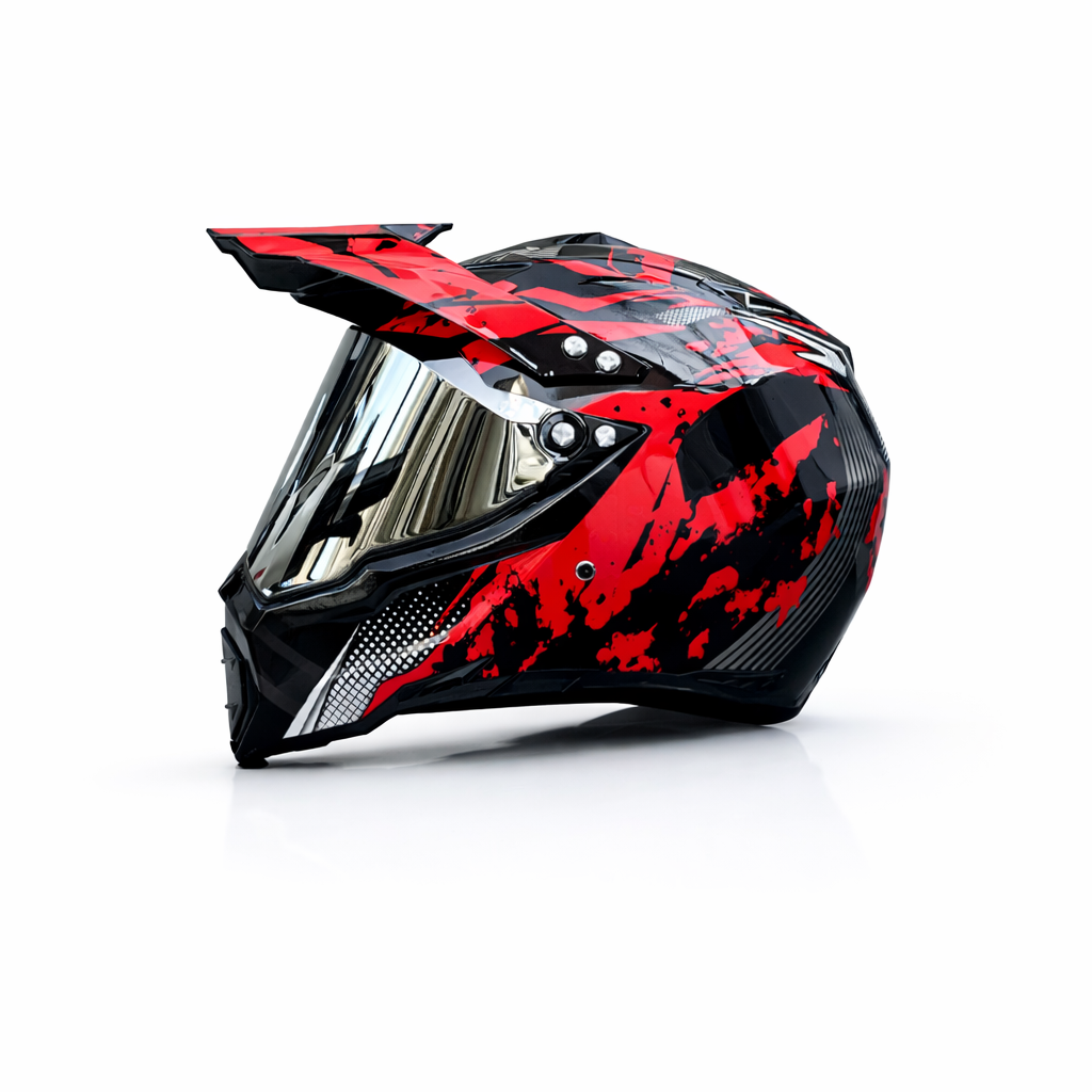 Casco Profesional de Motocross WLT-128 – Certificado DOT y ECE - Meowbutter