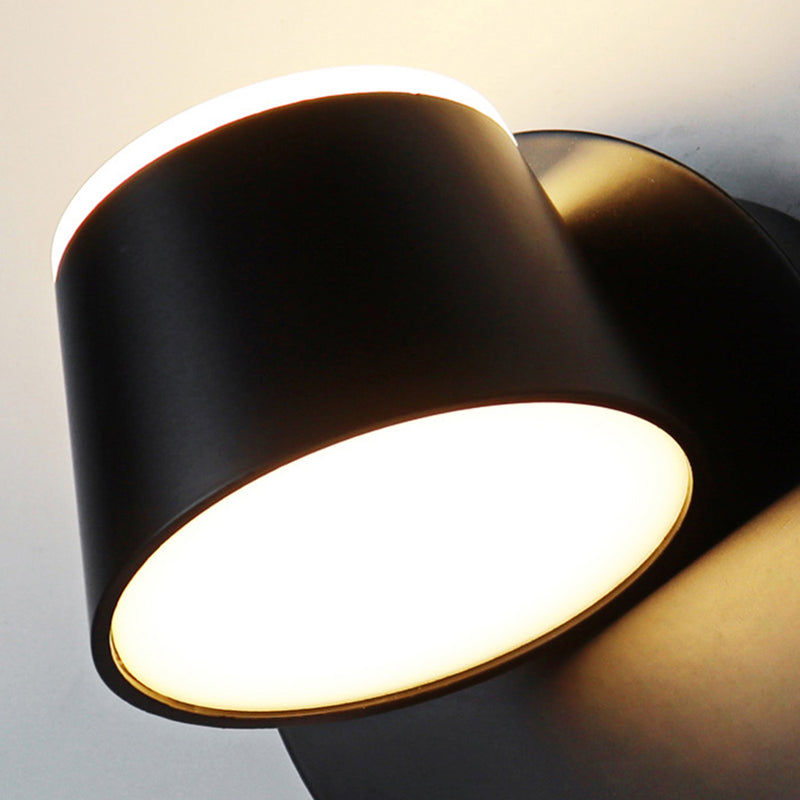 Lampă LED de perete din aluminiu, rotativă — abajur cu pivotare simplă