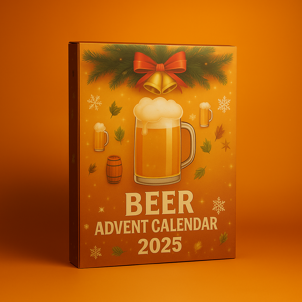 Beer Style Advent Calendar — 24 Mini Resin Bottle Ornaments