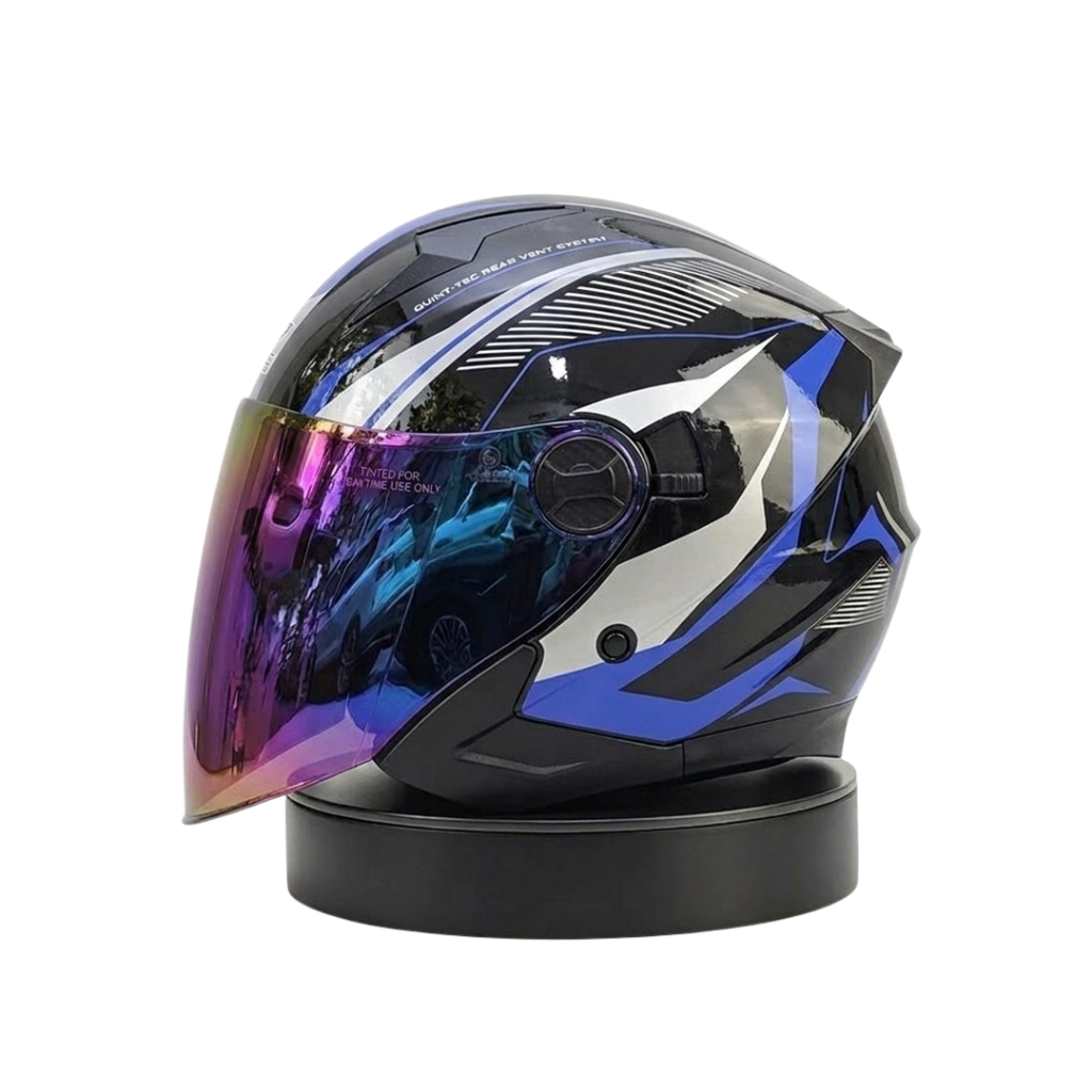 ORZ Premium avoin kypärä – Dual Visor Performance Edition - Meowbutter