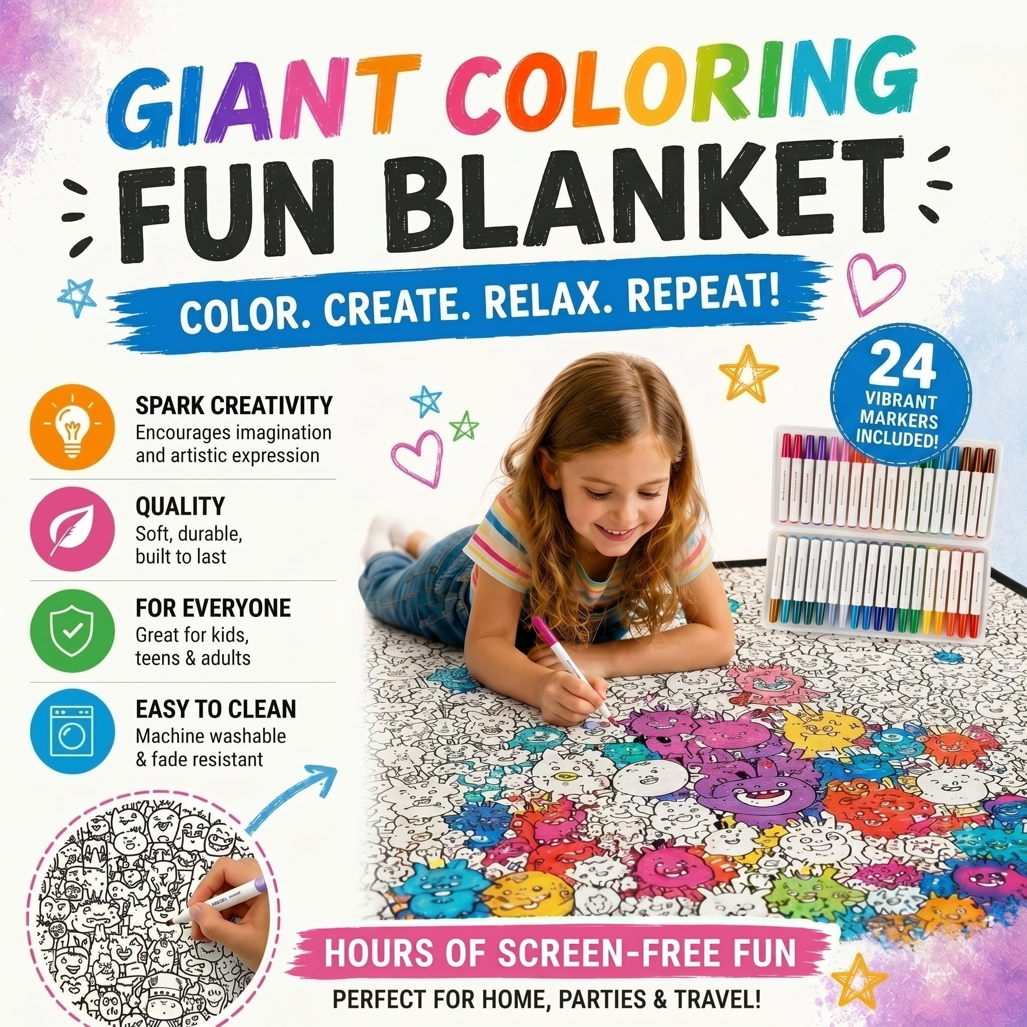 Color, Cuddle, Repeat – A DIY Coziness Blanket for Family Bonding
