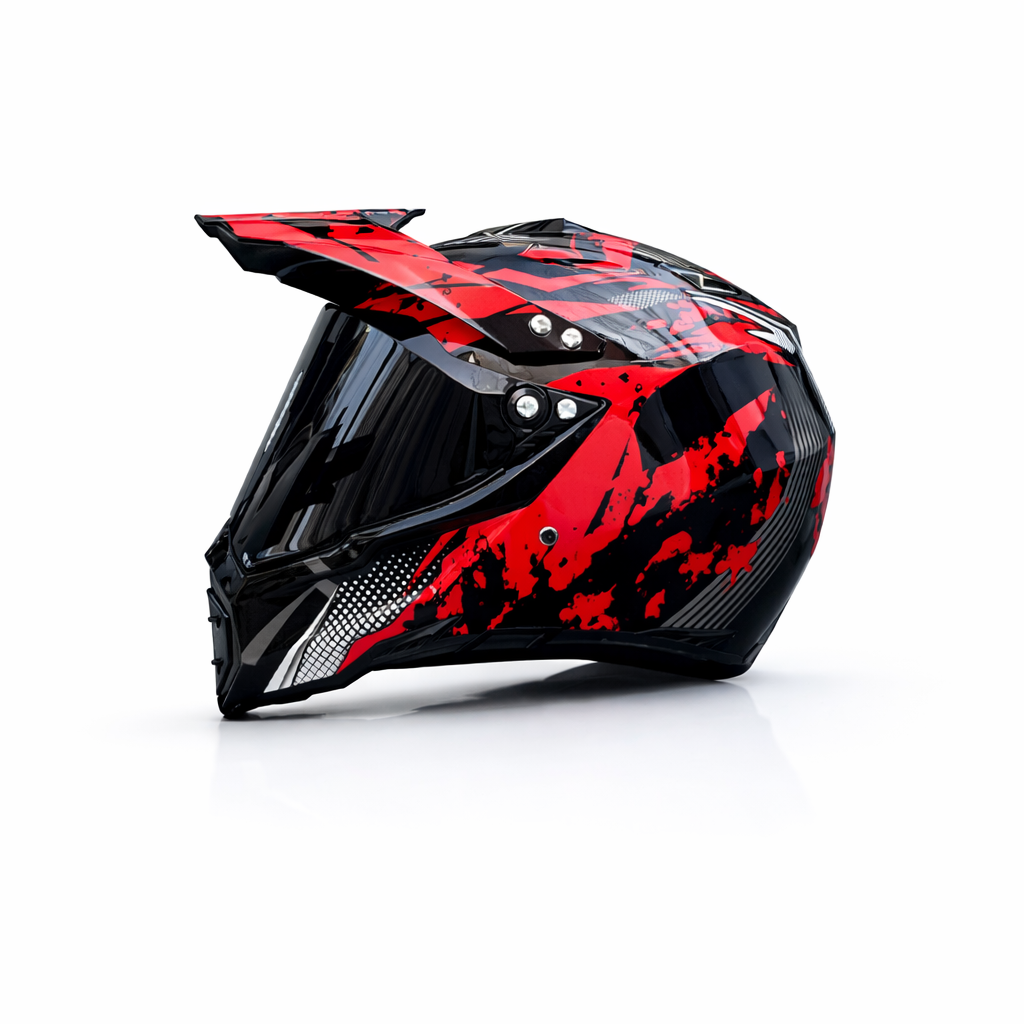 Casco Profesional de Motocross WLT-128 – Certificado DOT y ECE - Meowbutter