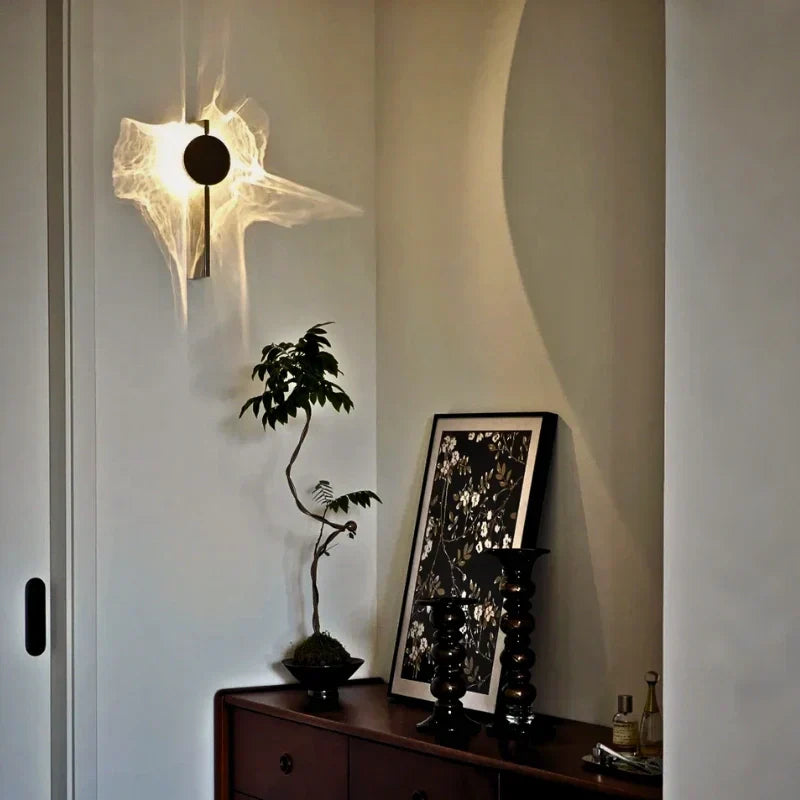 Ripple Wall Sconce With Adjustable 180 Degree Head Warm White Ambient Light