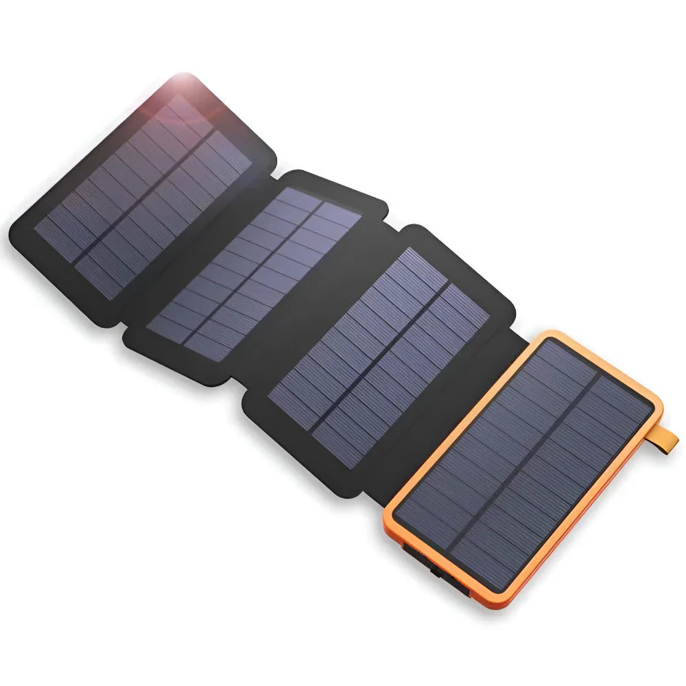 Caricatore Solare Portatile Power Bank con Pannello Pieghevole | Meowbutter