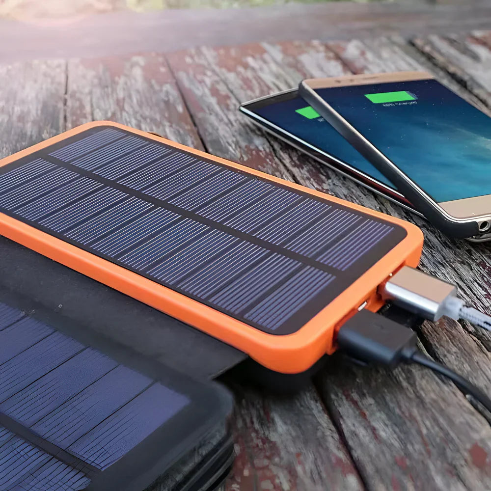 Caricatore Solare Portatile Power Bank con Pannello Pieghevole | Meowbutter