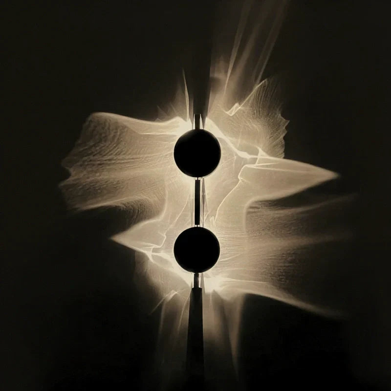 Ripple Wall Sconce With Adjustable 180 Degree Head Warm White Ambient Light