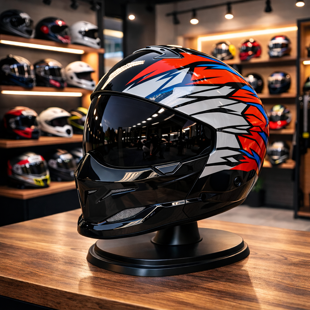 Casco de motocicleta unisex Scorpion Retro - Meowbutter