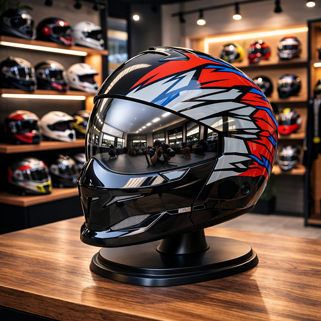 Casco de motocicleta unisex Scorpion Retro - Meowbutter