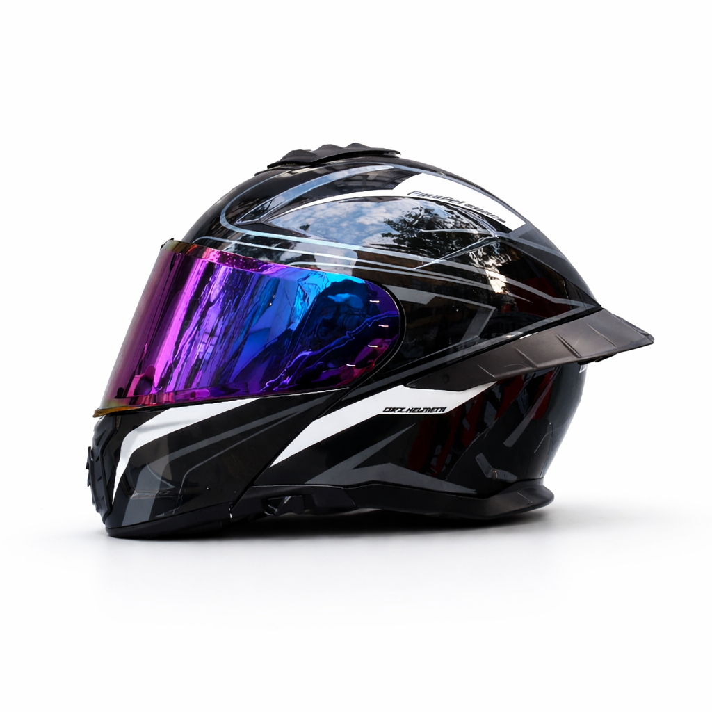 ORZ-B08A Vollgesichts-Motorradhelm – Meowbutter