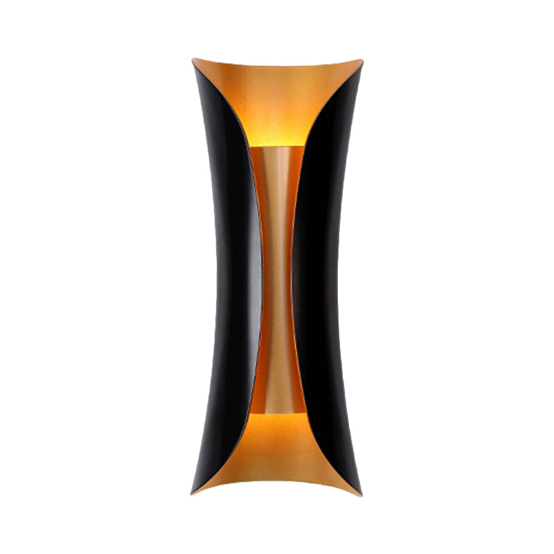 Modern Curl Wall Sconce | Black Metal Indoor Wall Light | Meowbutter