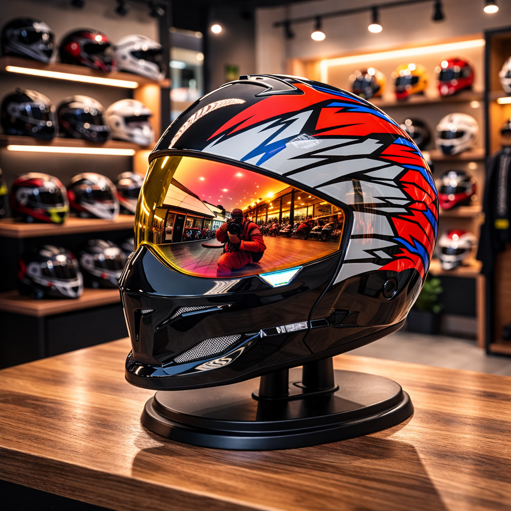 Casco de motocicleta unisex Scorpion Retro - Meowbutter