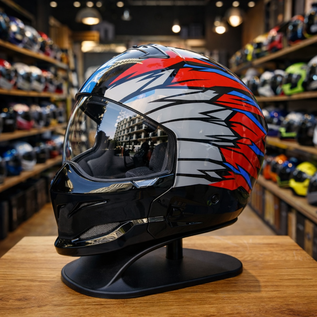 Casco de motocicleta unisex Scorpion Retro - Meowbutter