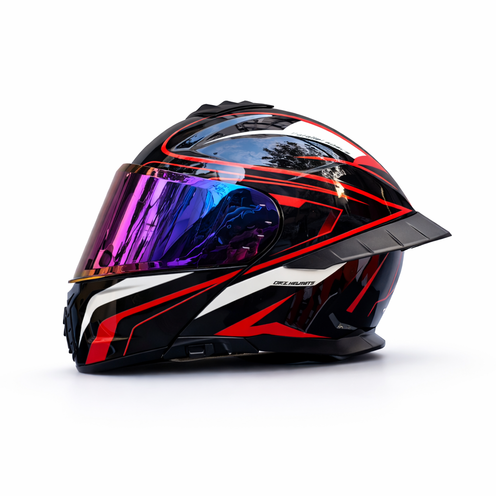 ORZ-B08A Vollgesichts-Motorradhelm – Meowbutter