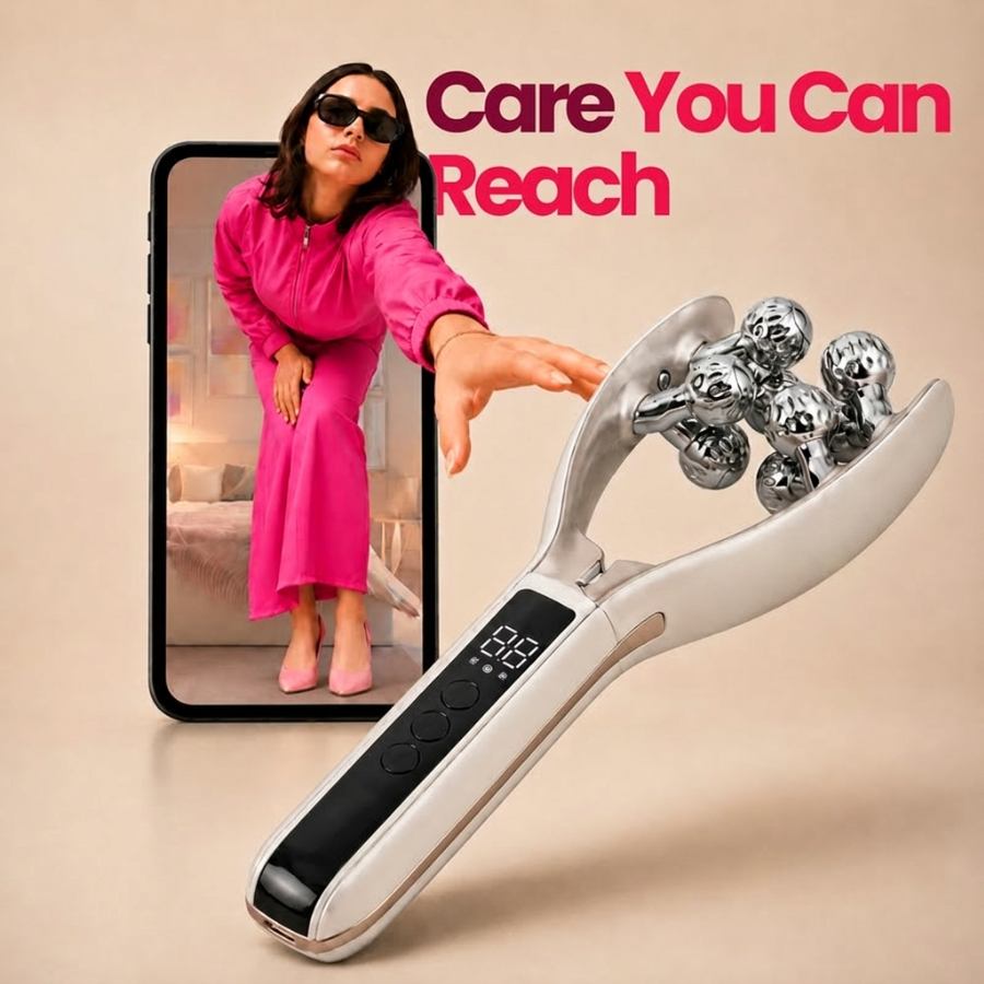 Jawline And Neck Defining Face Massage Device For Tension Relief