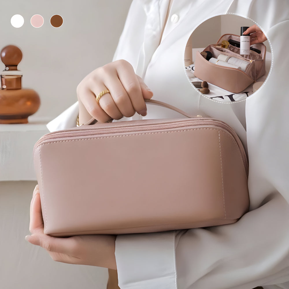 Large Capacity PU Shell Makeup Bag Hard Cosmetic Case
