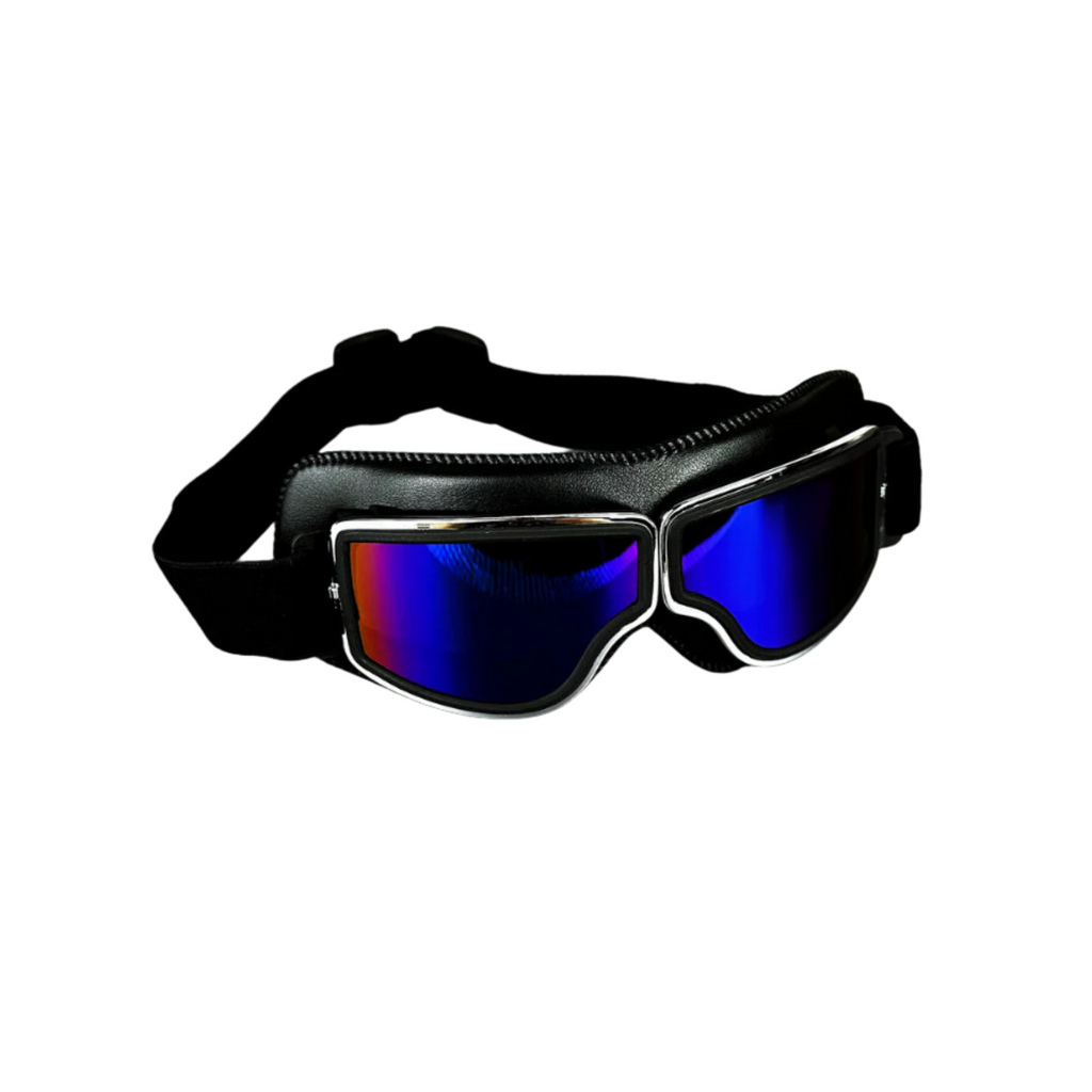 Vintage Leather Motorcycle Goggles - Meowbutter