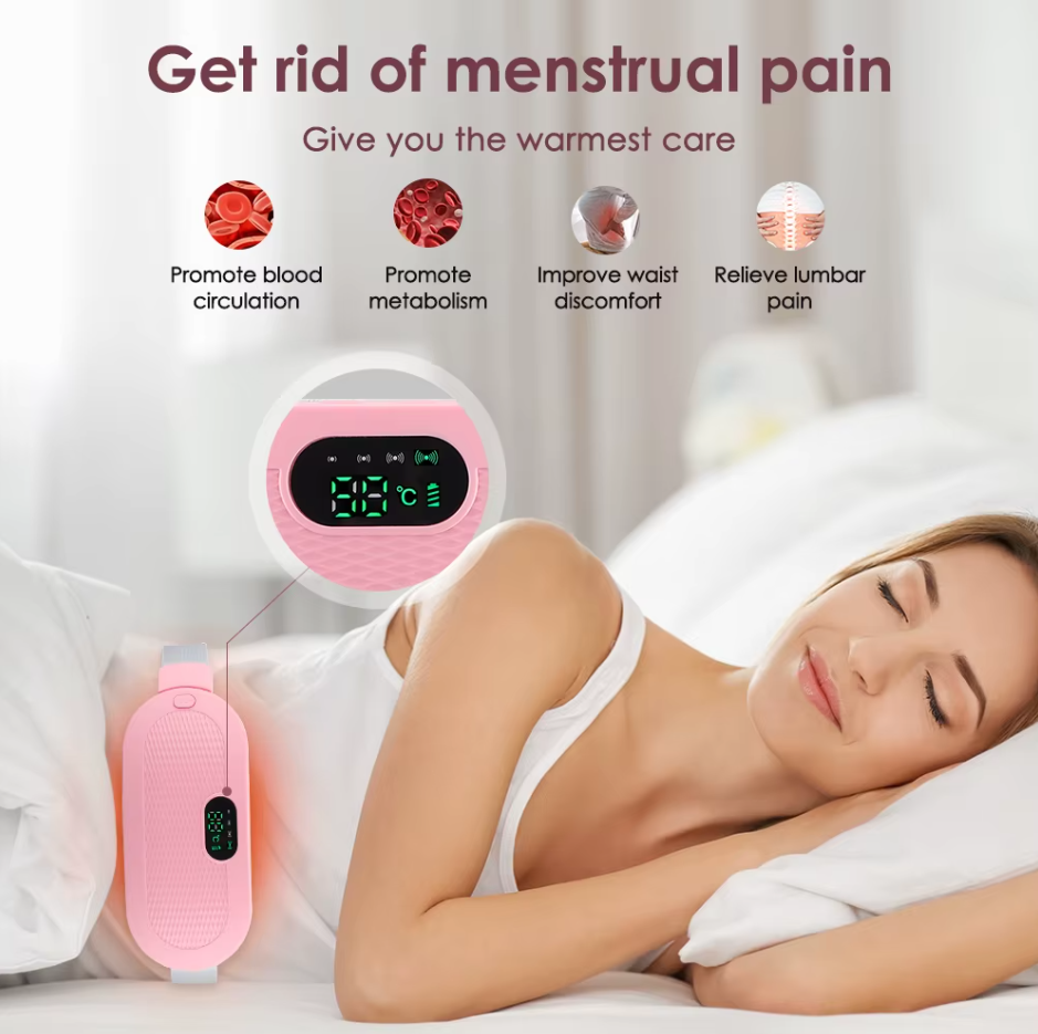 Vyhřívací polštářek - Komfort při menstruaci - Nastavitelné úrovně tepla Přenosný design | meowbutter