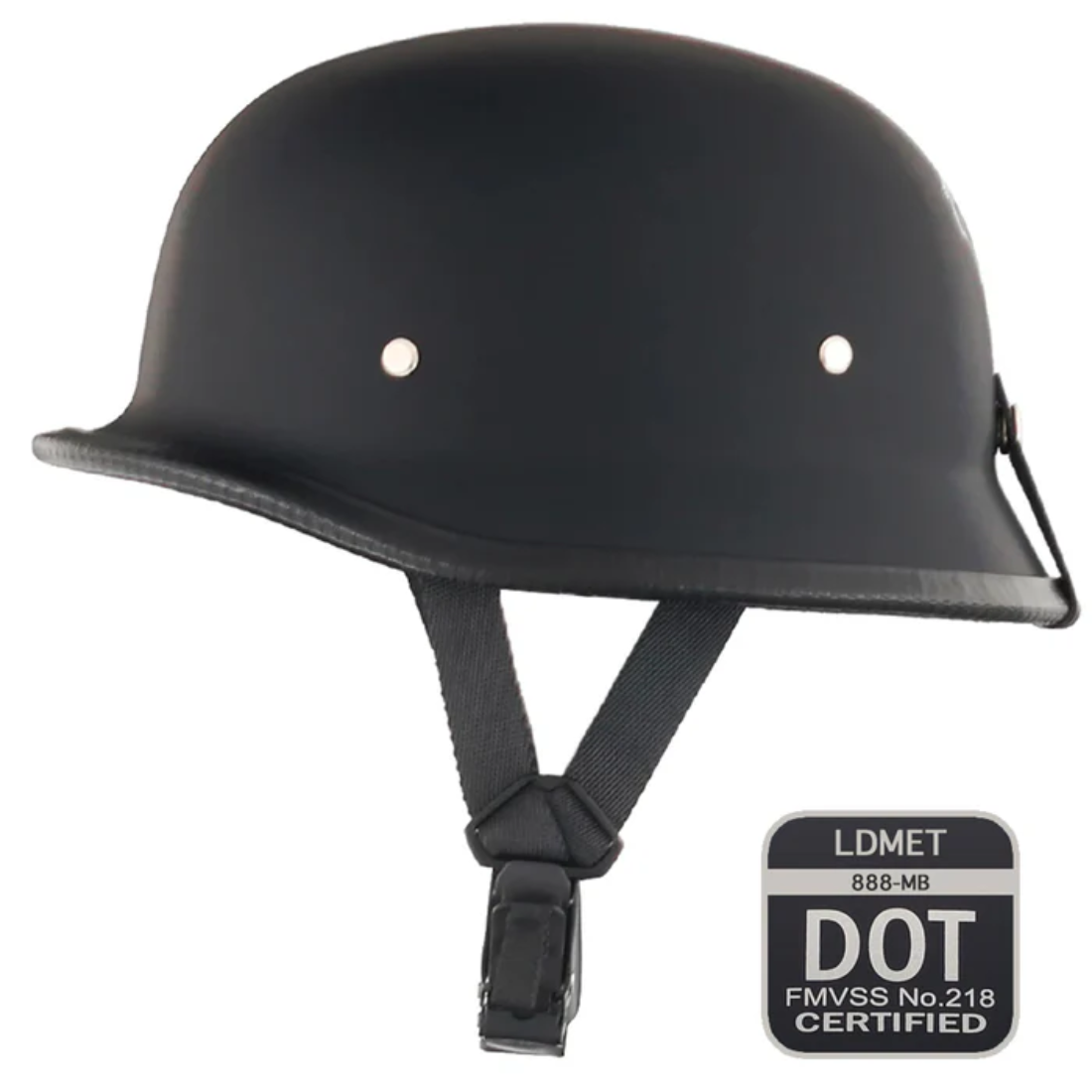 Vintage German Half Helmet | DOT Certified - Meowbutter