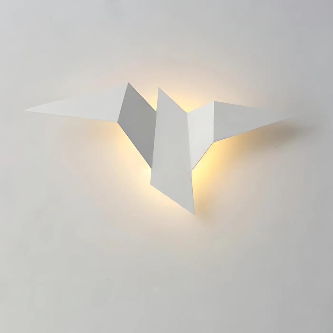 Origami Wall Lamp | Unique Modern Indoor LED Sconce | Meowbutter