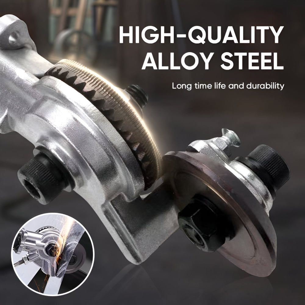 Dual Head Sheet Nibbler Drill Attachment — Precision Metal Trimmer