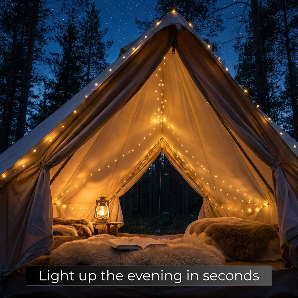 Nova Wireless Outdoor String Lights For Patio Ambiance