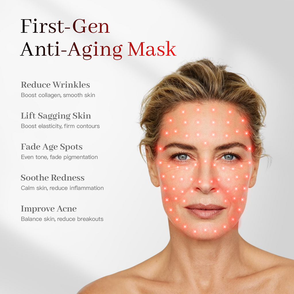 Wearable LED Therapy Mask for Fine Lines, Blemishes and Daily Radiance