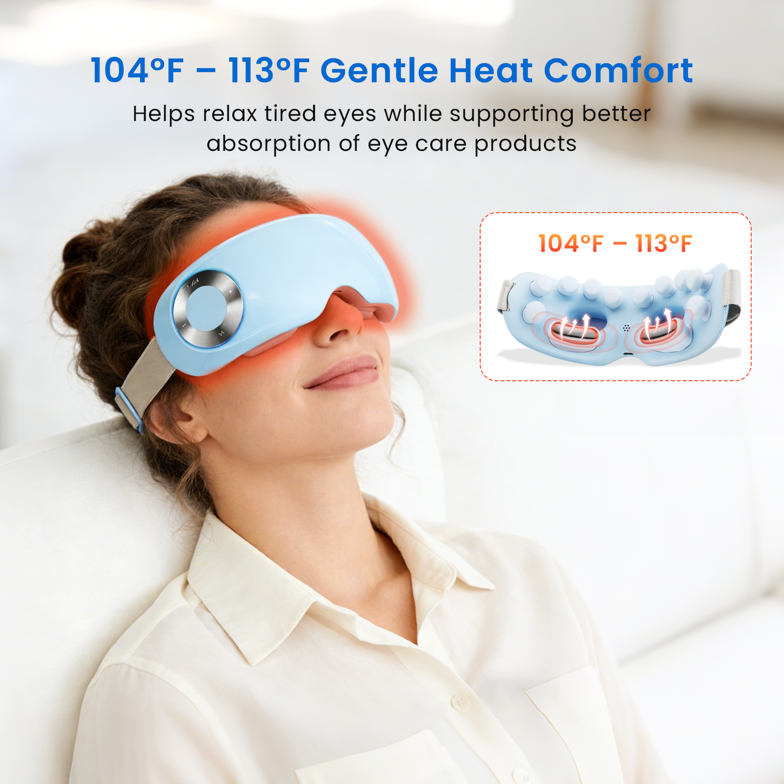 Hydrating Eye Massager for Screen Fatigue, Daily Tension, and Soothing Relief