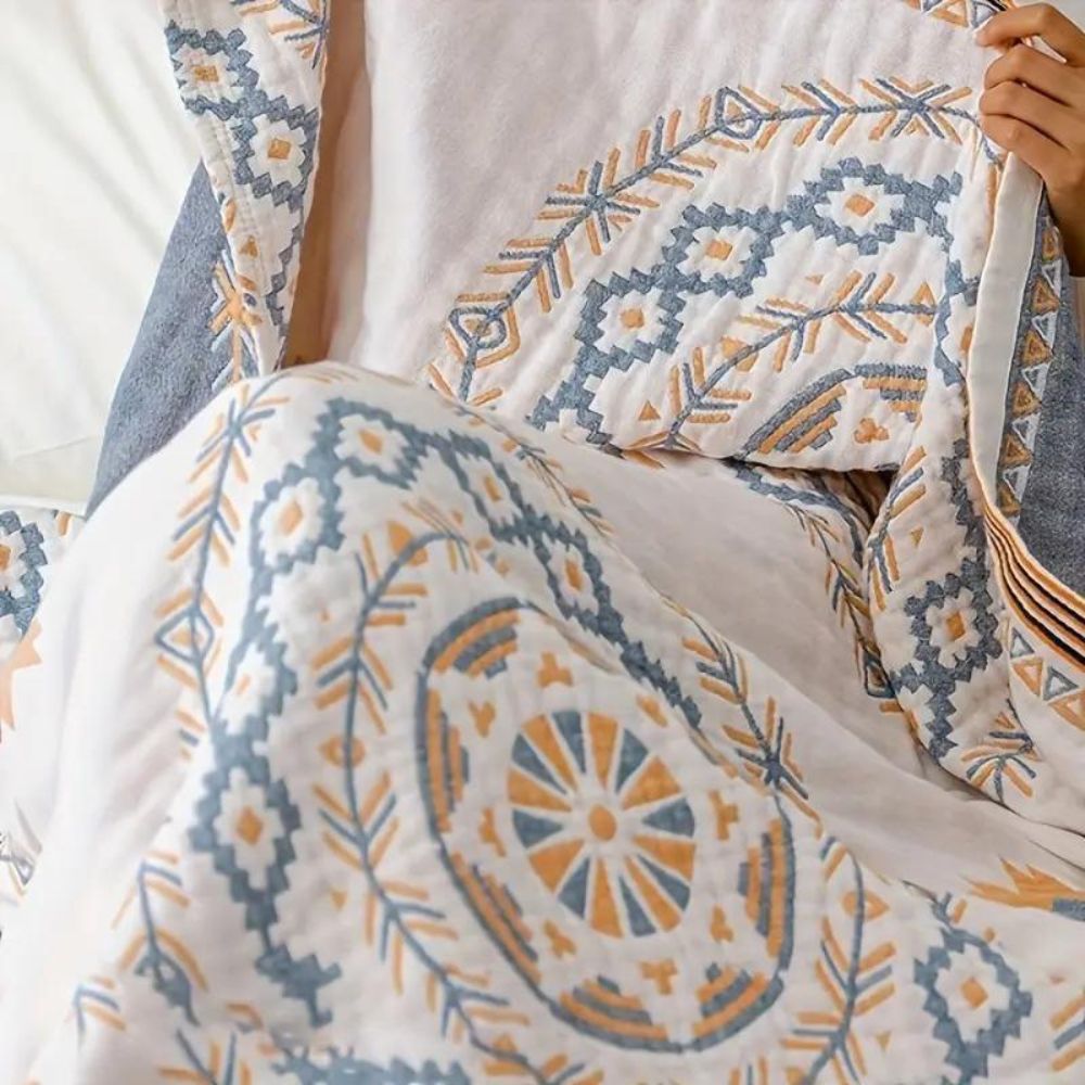 Tæppe med Mandala Boho Mønster | Meowbutter