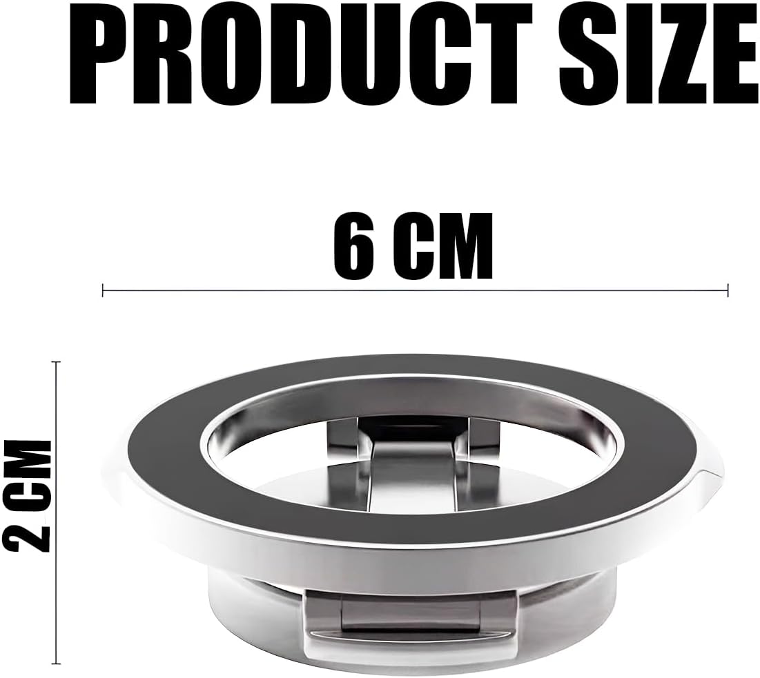 Magnetic Car Phone Holder - 360 Degree Rotating - Foldable - Zinc Alloy & ABS - Universal Fit | meowbutter