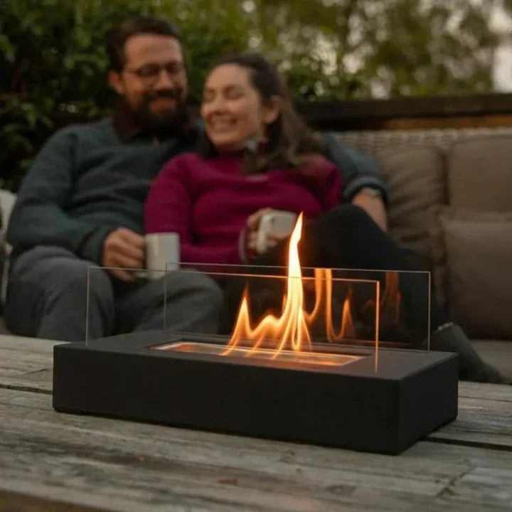 Tabletop Fire Pit with S'mores Maker Kit - Portable Mini Fireplace - Indoor & Outdoor | meowbutter