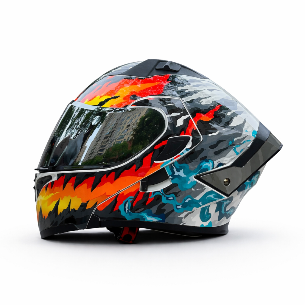 Casco Modular para Motocicleta ORZ-992 - Meowbutter