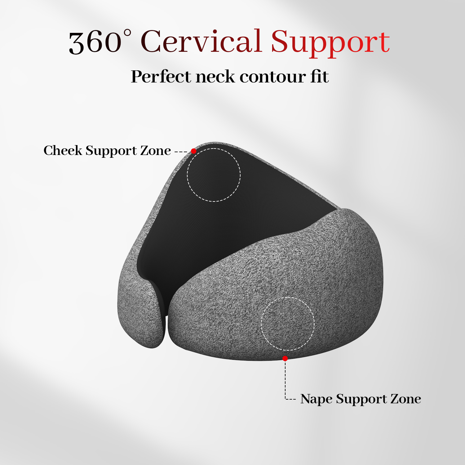 Wearable EMS Heated Neck Pillow for Tension Relief, Posture Support, and Daily Comfort