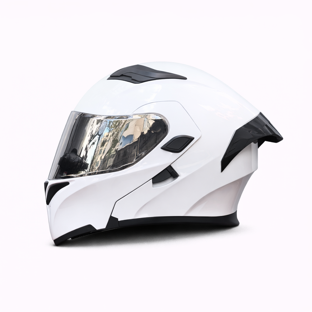 Kask motocyklowy ORZ Z-169 z podnoszoną szczęką, pełna osłona twarzy, podwójna szyba, zatwierdzony przez DOT i ECE - Meowbutter