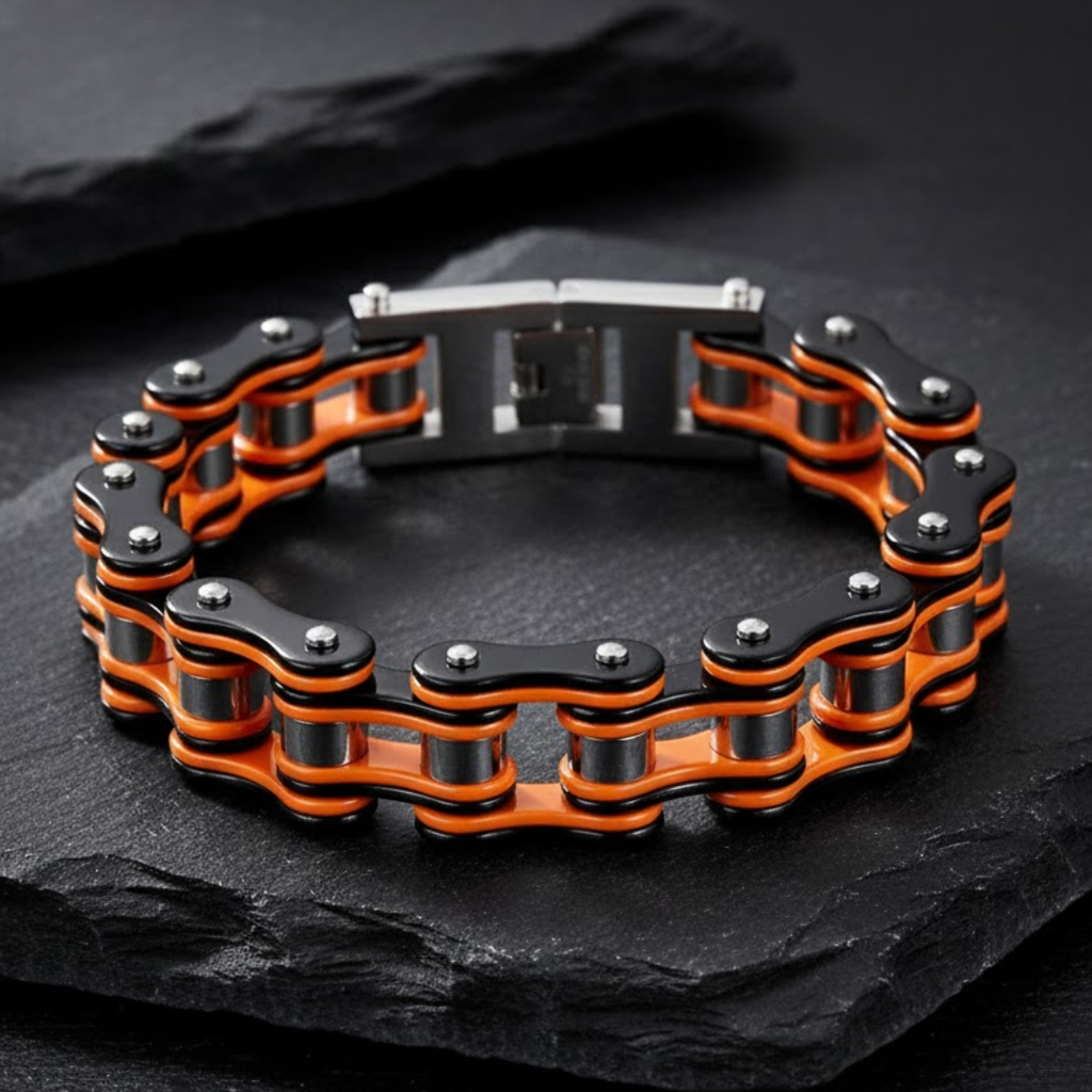 Bracciale Catena da Biker – Serie Acciaio Forgiato | meowbutter