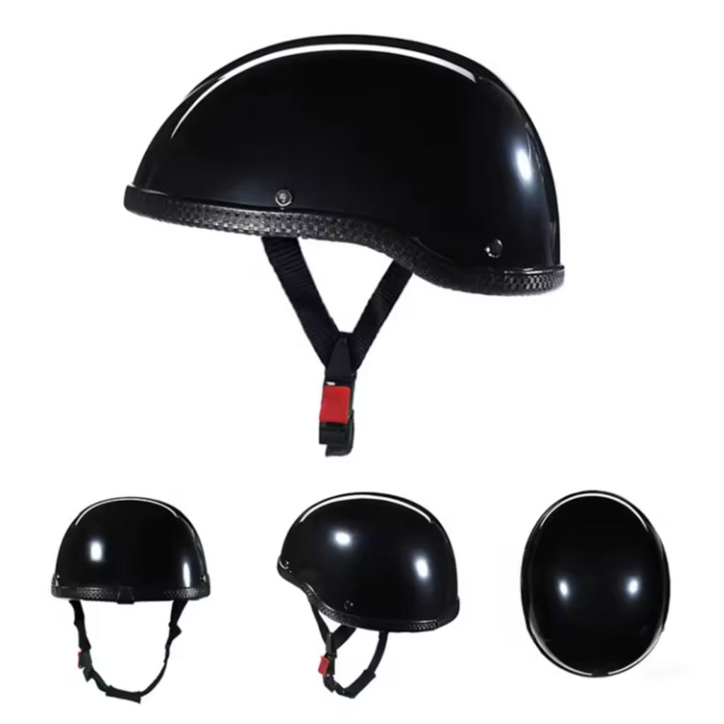 Casco de media cara para motocicleta vintage cruiser - Meowbutter