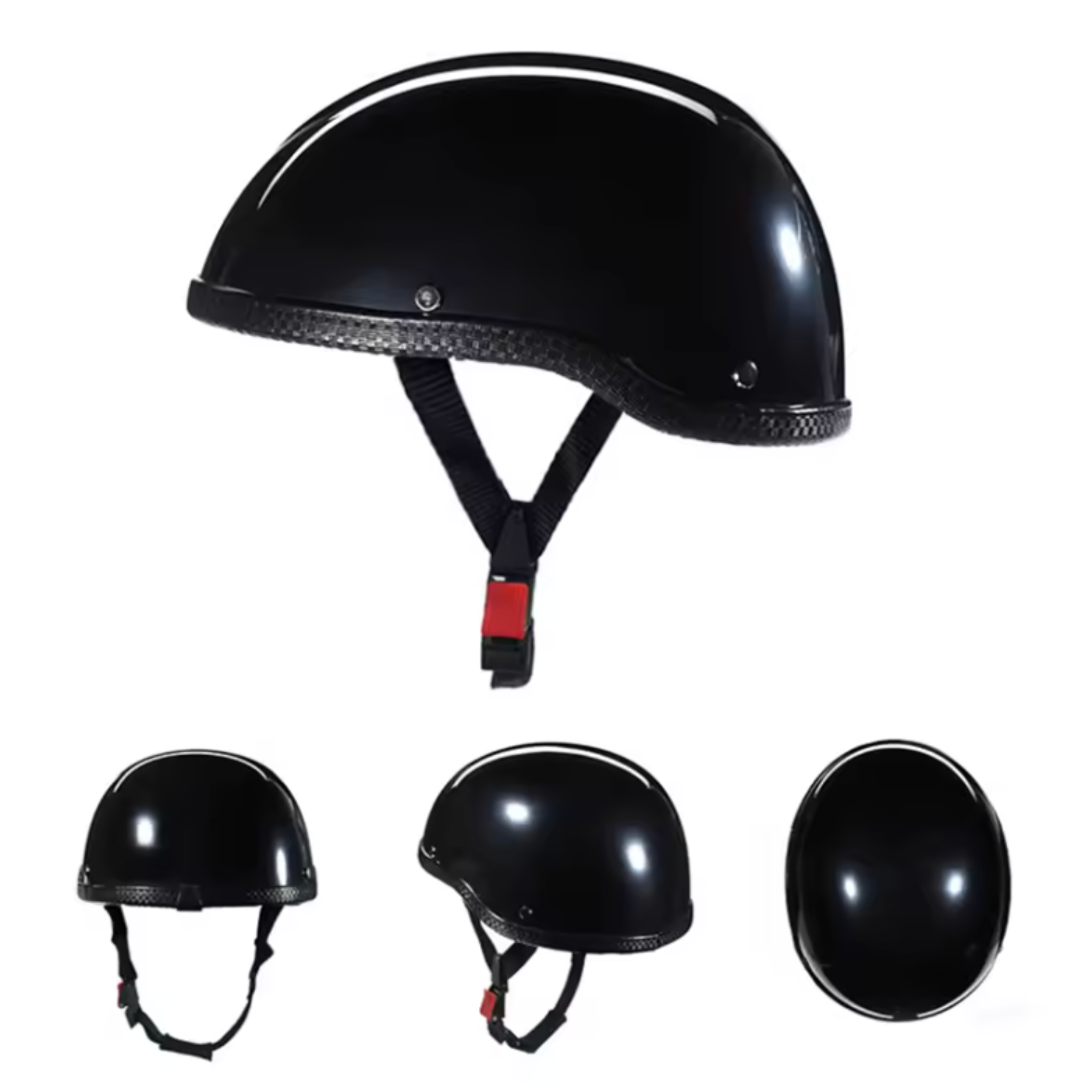 Casco de media cara para motocicleta vintage cruiser - Meowbutter