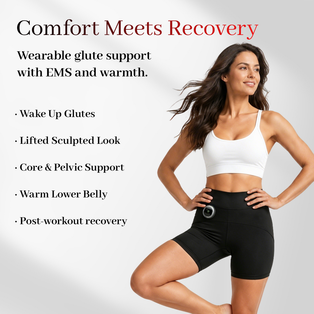 Wearable EMS Shorts for Core Support, Muscle Tension, and a Firmer-Looking Shape