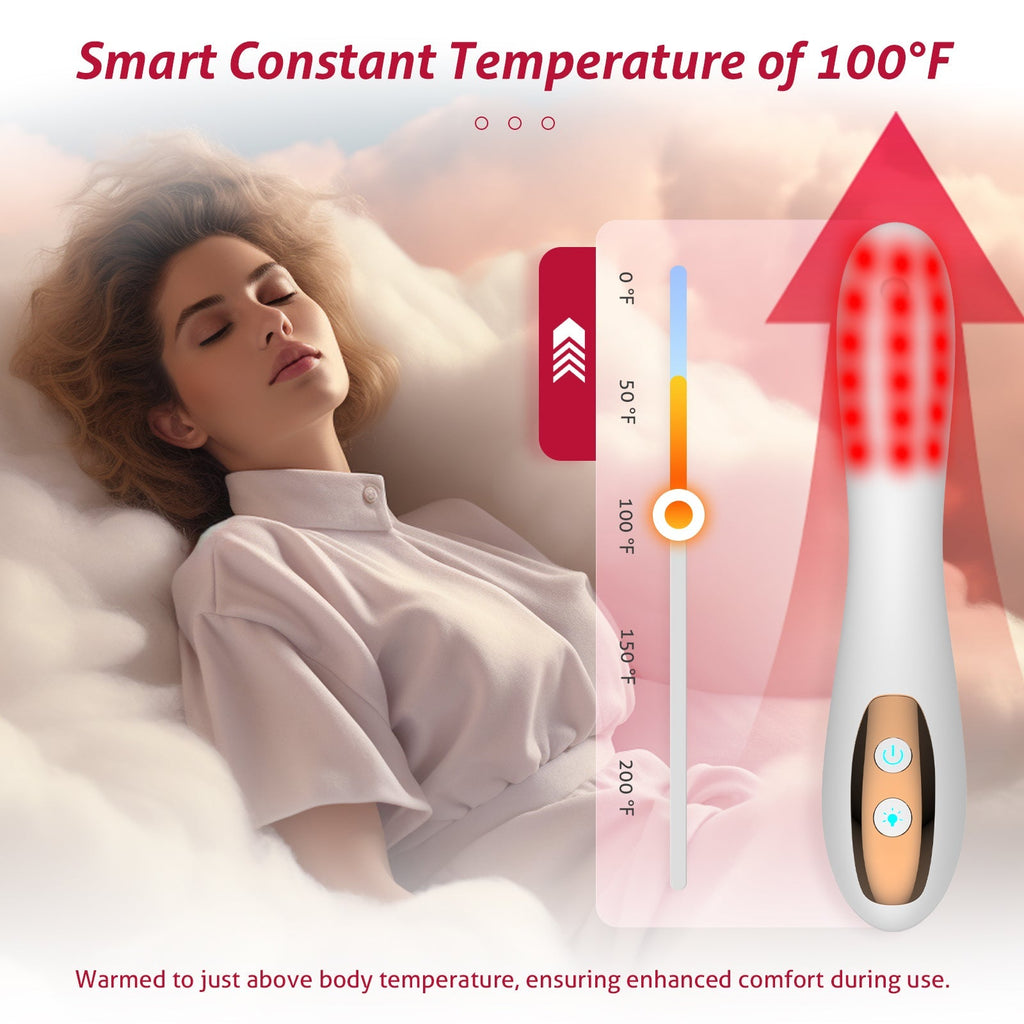Dispositivo per terapia a luce rossa - Uso per benessere intimo - Funzione riscaldante portatile | meowbutter