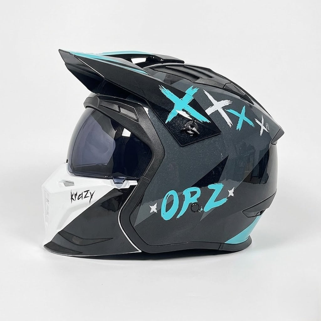 Casco Retro ORZ 163 Pro - Certificado DOT - Meowbutter