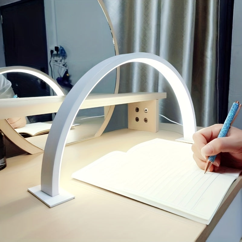 Lampka biurkowa LED „Crescent Moon” | Regulowana metalowa lampka USB | Meowbutter