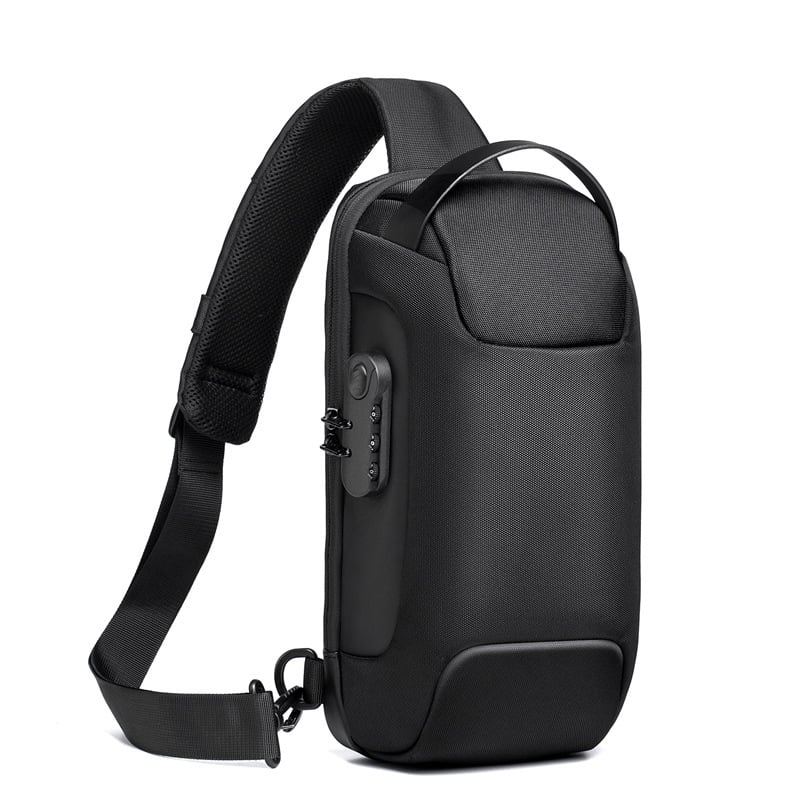 Waterproof Crossbody Bag - Anti-Theft Hidden Zip - USB 3.0 Charging Port - Oxford - Unisex | meowbutter
