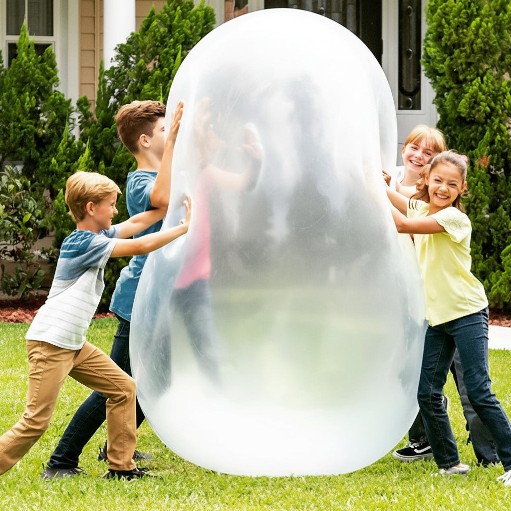 Obrovský nafukovací bublinový míč — odolná herní koule s rychlým nafouknutím