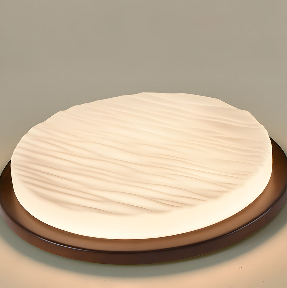 Lampa sufitowa LED w stylu art déco — żelazna rama, panel z akrylu o wysokiej przejrzystości