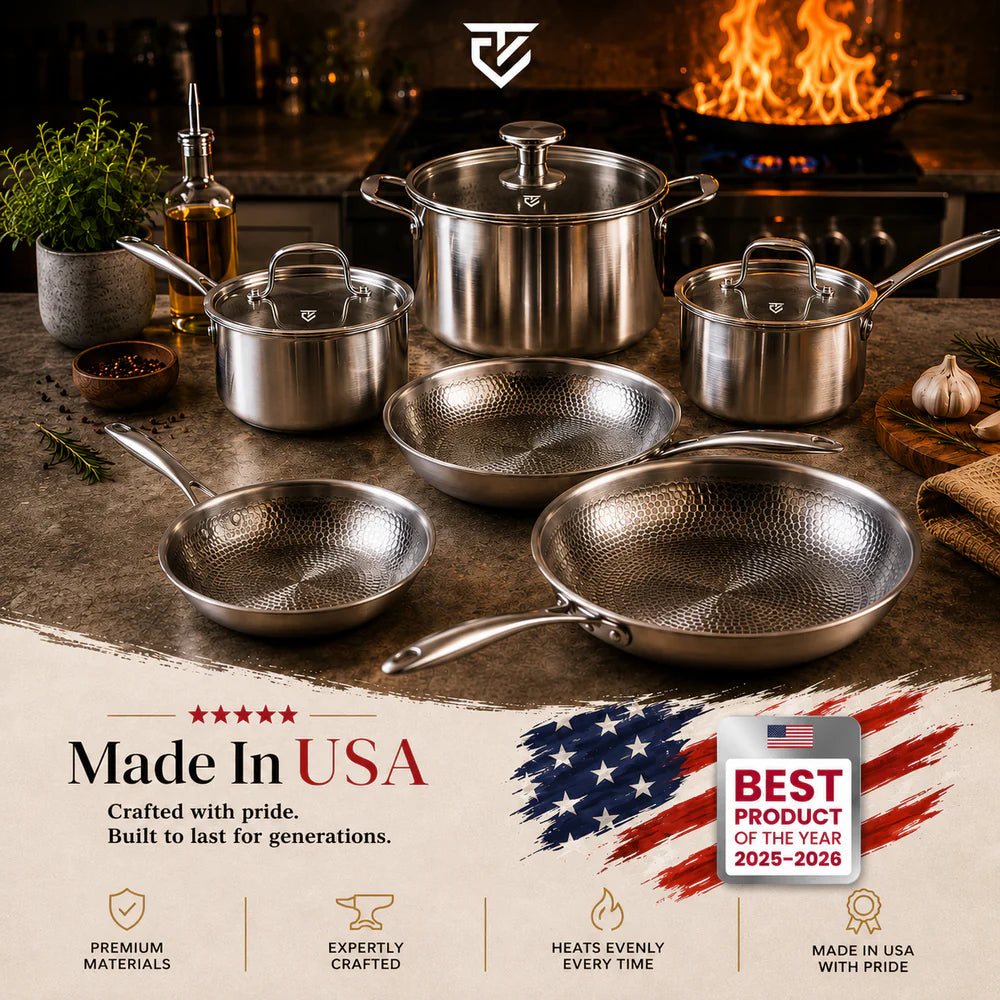 Premium Titanium Cookware Set for Effortless Cooking and Lifetime Durability