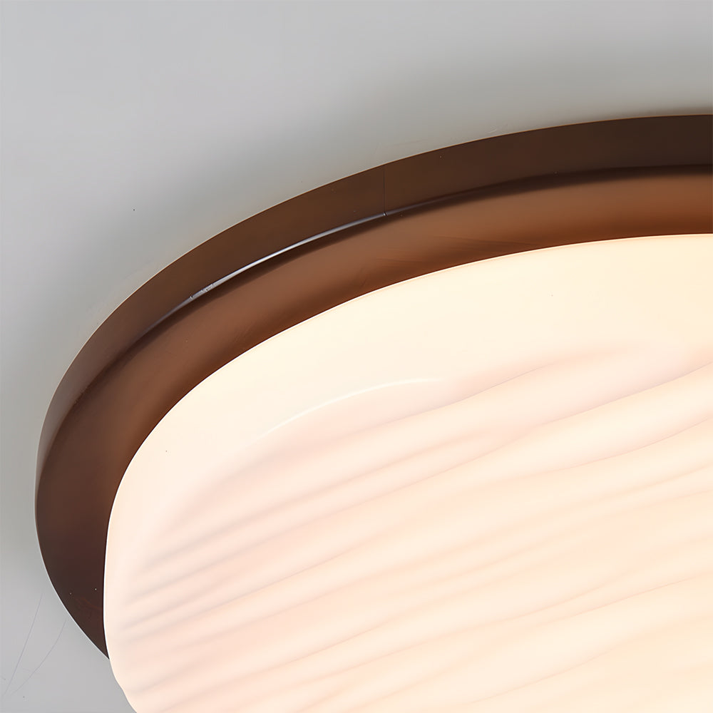 Lampa sufitowa LED w stylu art déco — żelazna rama, panel z akrylu o wysokiej przejrzystości