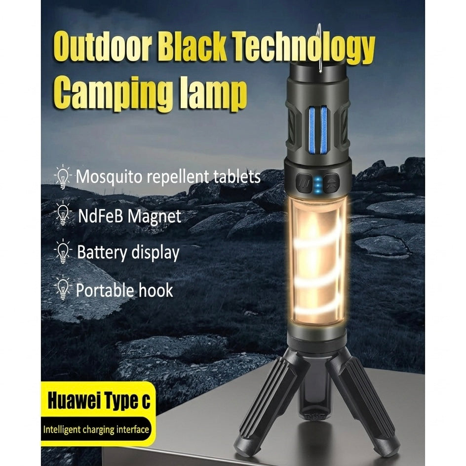 Outdoor Mosquito Repellent Light - Adjustable Brightness - USB-C - 3–15hr - 3–9m Range | meowbutter
