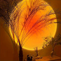 Compact LED Sunset Projector — USB Powered Twilight Wall Light | Amber and Rose Hues