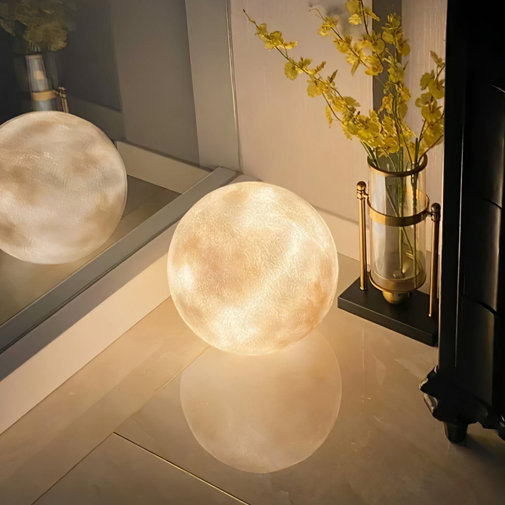 3D Moon Lamp Dimmable LED Bedside Night Light
