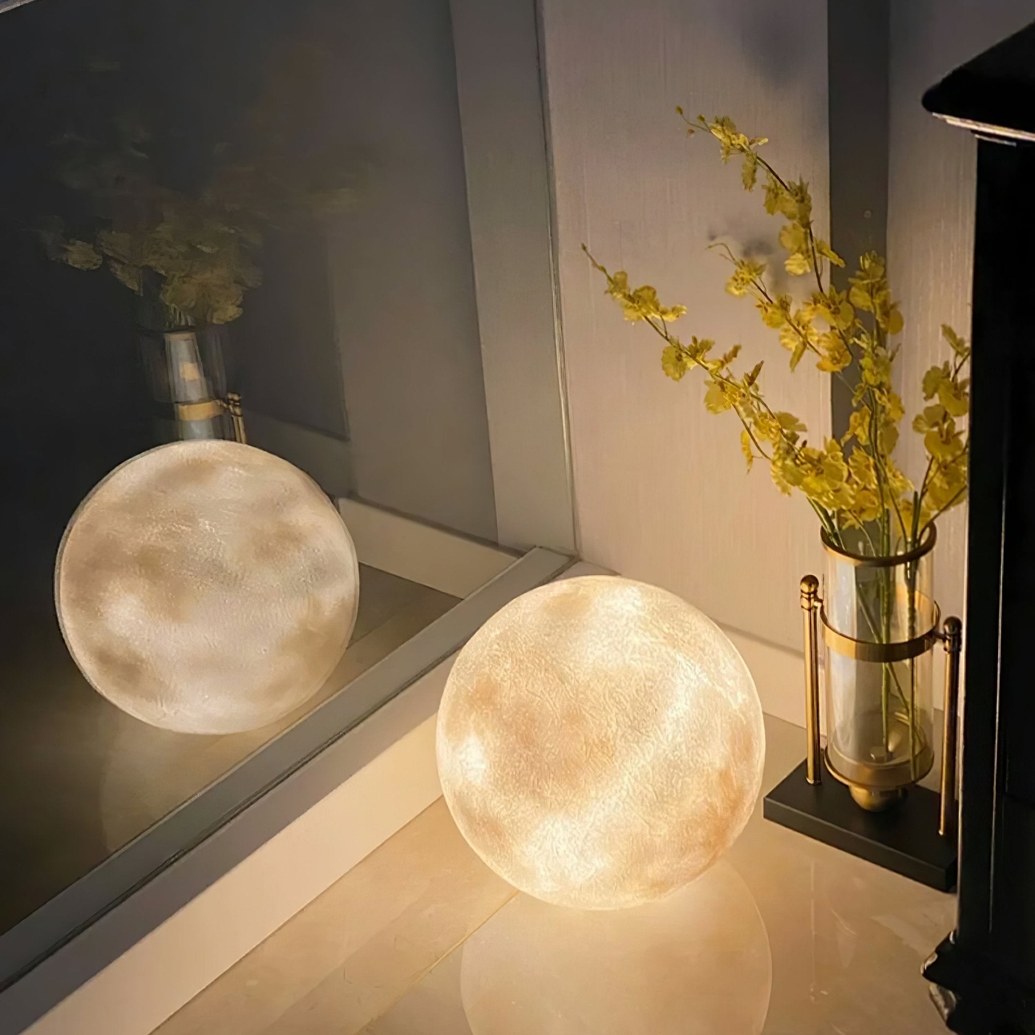 3D Moon Lamp Dimmable LED Bedside Night Light