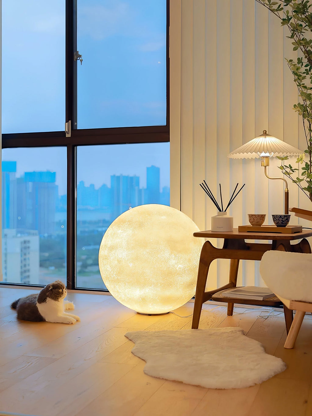 3D Moon Lamp Dimmable LED Bedside Night Light